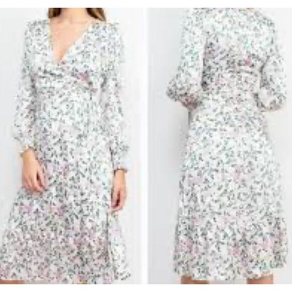 Sage Collective Flowy Ls Floral Print A Line Dres size 2 - Picture 7 of 7